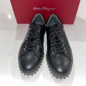 Salvatore Ferragamo Leather Low-Top Sneakers